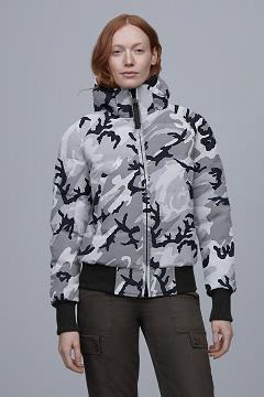 Chamarras Canada Goose Mujer Mexico - Savona Chaqueta De Bombardero Black Label Grises RK9847601